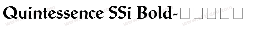 Quintessence SSi Bold字体转换